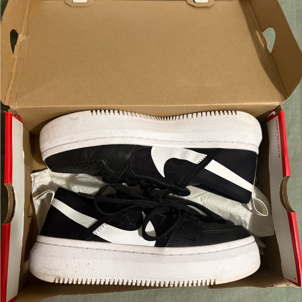 Black Nike Court Vision Alta Txt sneakers